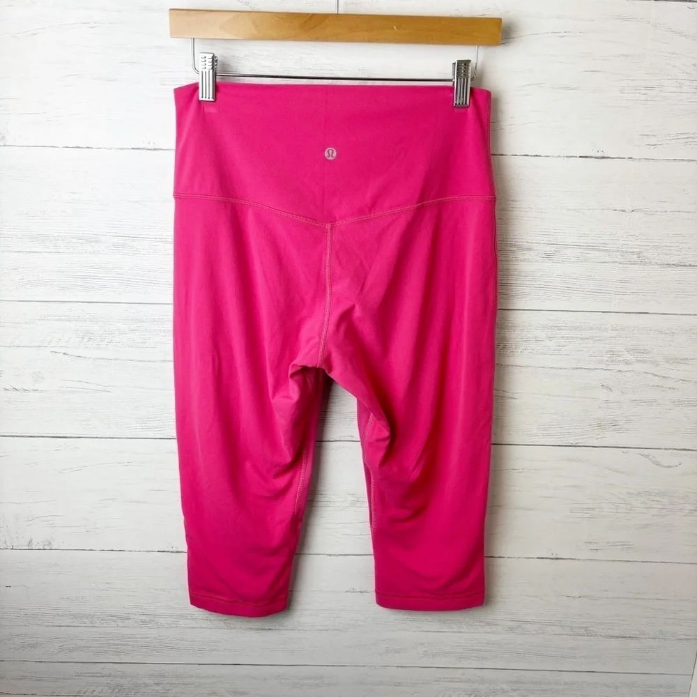 Lululemon 2022 Align High-Rise Crop 17" Sonic Pink Yoga Leggings 10 - Picture 5 of 11